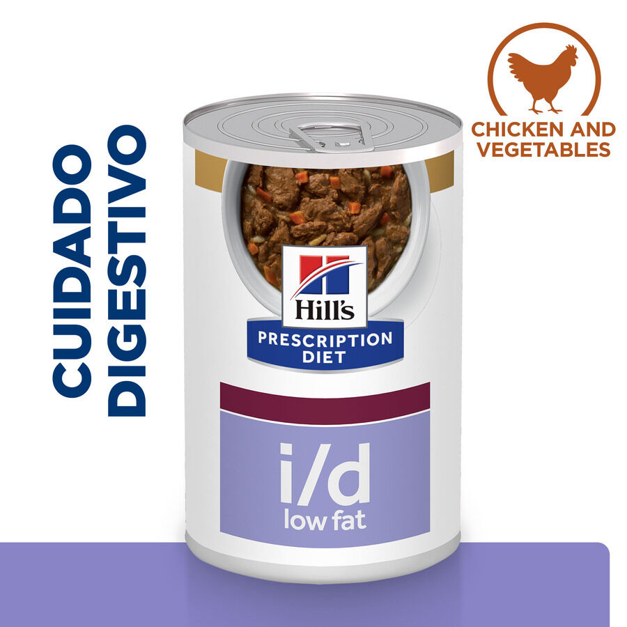 354 g Hill's Prescription Diet Digestive Care i/d Low Fat Frango e Legumes lata para c&atilde;es, , large Imagem n&uacute;mero 2